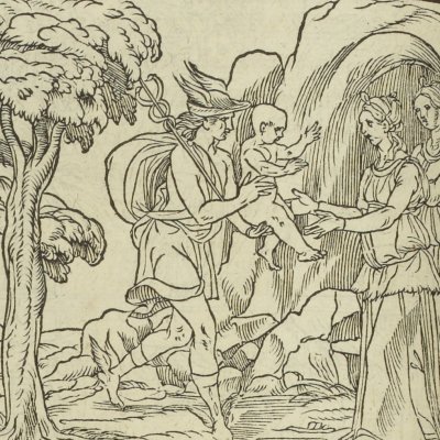 L’enfance de Bacchus (Songe de Poliphile, 1546, F°60v°) - Jean Goujon