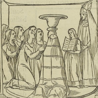 Invocation aux trois Grâces (Songe de Poliphile, 1546, F78v) - Jean Goujon