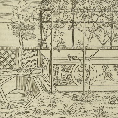 La fontaine d’Adonis (Songe de Poliphile, 1546, F130r) - Jean Goujon