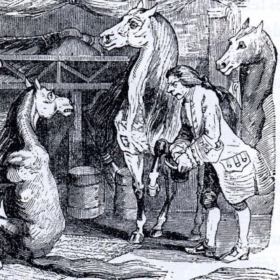 Le Logis des Houyhnhnms (Gulliver, Garnier 1873) - Granville