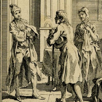 Maître Andrews s’enquiert de Pamela auprès de M. B (Pamela 1742, vol 1) - Hayman