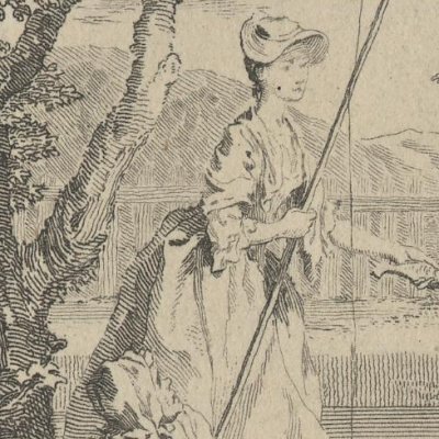 Pamela et Mrs Jewkes à la pêche (Pamela 1742, vol. 1) - Hayman
