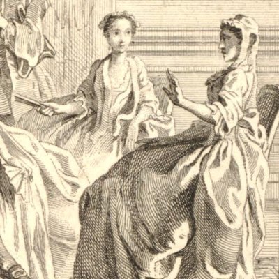 Pamela prend le thé avec ses amis (Pamela 1742, vol. 3) - Hayman