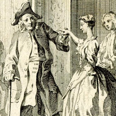 Sir Jacob examine Pamela (Pamela 1742, vol. 3) - Hayman