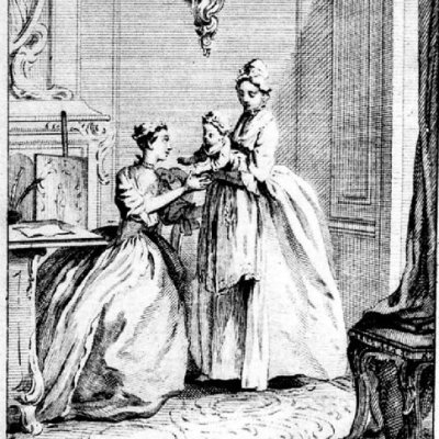 Pamela critique le Traité sur l’éducation de Locke (Pamela 1742 vol4) - Gravelot