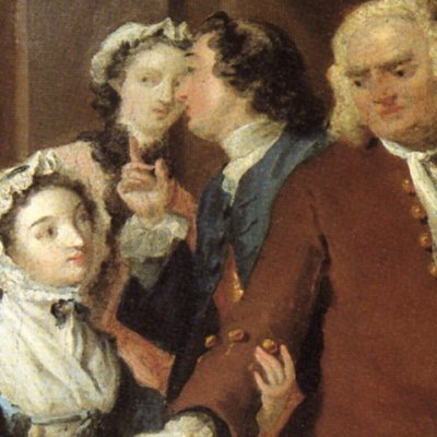 Pamela demande sa bénédiction à Sir Jacob Swinford - Joseph Highmore