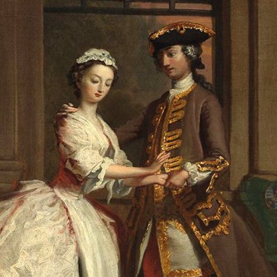 Pamela and Mr B in the Summer Pavilion - Joseph Highmore