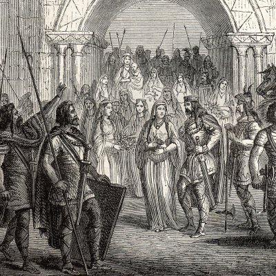 Chilpéric & Galsuinte à Rouen (H. Martin, Hist. de France, 1886) - Vaumort