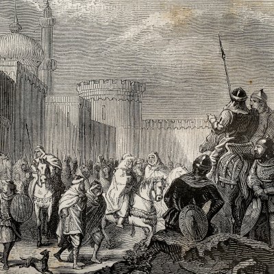 Narbonne rendue aux Francs (H. Martin, Hist. de France, 1886) - Belin