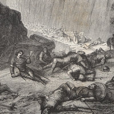 The death of Roland (H. Martin, Histoire de France, 1886) - Vaumort