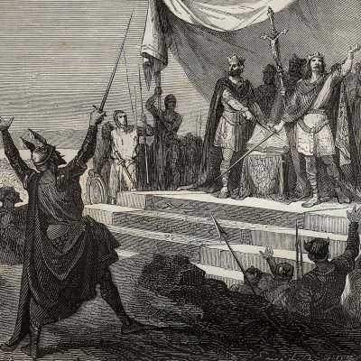 Serment de Charles et de Louis (H. Martin, Hist. de France, 1886) - Bayard