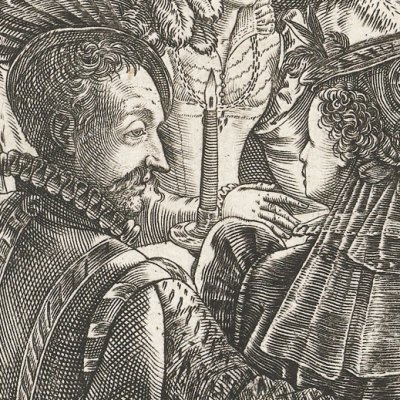 Le Banquet de Sextus Tarquin (Histoire de Lucrèce) - Goltzius d’après de Vos