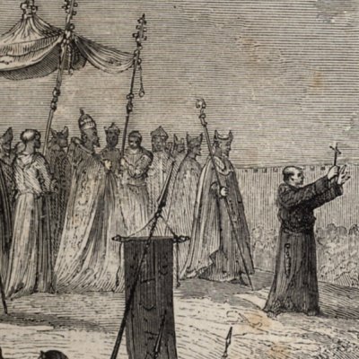 Pierre l’Ermite prêchant la croisade (H. Martin, Hist. de France, 1886) - Bayard