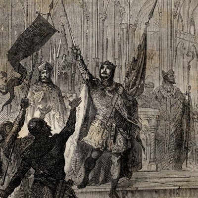 Louis le Gros à Saint-Denis (H. Martin, Hist. de France, 1886) - Bayard
