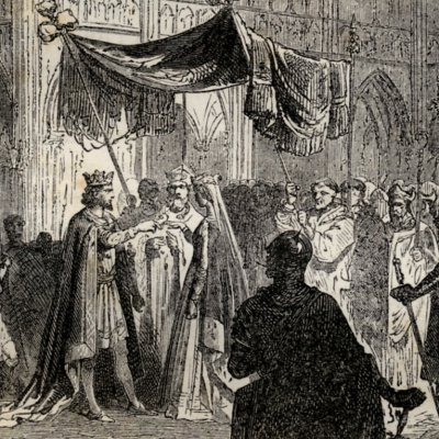 Louis le Jeune épouse Eléonore d’Aquitaine (H Martin, Hist de Fce 1886) - Bayard