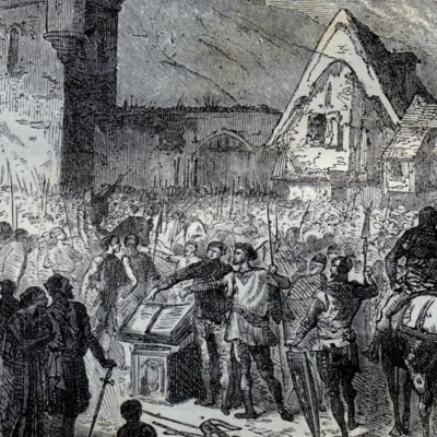 Le Peuple jurant la commune (H. Martin, Hist. de France, 1886) - Bayard