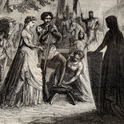 Chevalier armé par les dames (H. Martin, Histoire de France, 1886) - Bayard
