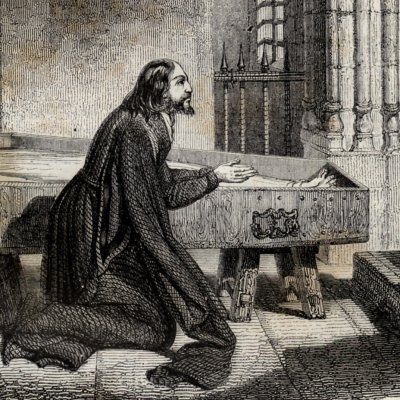 Richard Cœur-de-Lion au cercueil de son père (H Martin HistFce 1886) - Lecurieux