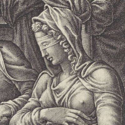 La calomnie d’Apelles - Ghisi d’après Penni