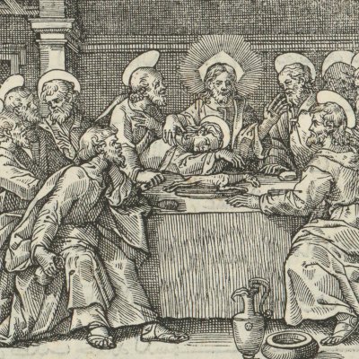 Cène (Evangiles arabes de Raimondi)