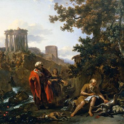 Hippocrate rendant visite à Démocrite - Berchem