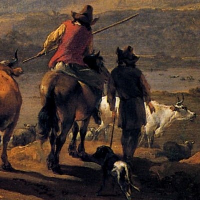 Paysage italien le soir - Berchem