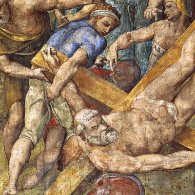 Le Crucifiement de saint Pierre - Michel Ange