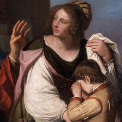 Abraham répudie Agar et Ismaël - le Guerchin