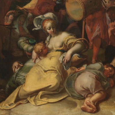 Paysage avec la prédication de Jean Baptiste - Bloemaert