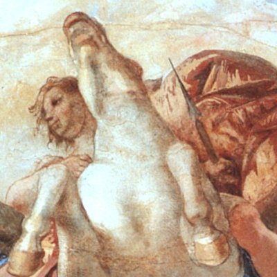 Bellérophon volant vers la gloire (Venise, Palais Labia) - Tiepolo