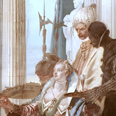 Le banquet de Cléopâtre (Venise, Palais Labia) - Tiepolo