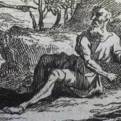 La Mort et le Bûcheron (Fables de La Fontaine, Barbin, 1668) - Chauveau