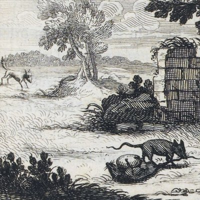 Les deux rats, le renard et l’œuf (Fables de La Fontaine, 1679, 4eP) - at. Chauv