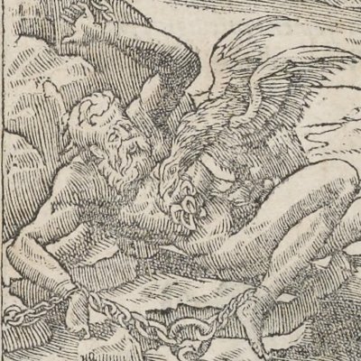 Quae supra nos, nihil ad nos / Châtiment de Prométhée (Emblèmes d’Alciat, 1551, p.112)
