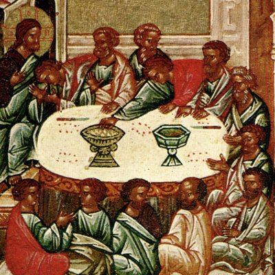 Cène et épisodes de la Passion (icône de Novgorod)