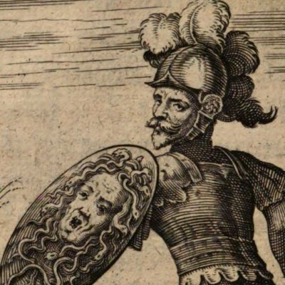 Prudence à la guerre / Persée (Baudoin, 1638) - Briot