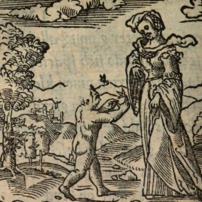 Presque à la manière de Théocrite (Alciat, Emblematum Libellus, 1542, n°90)