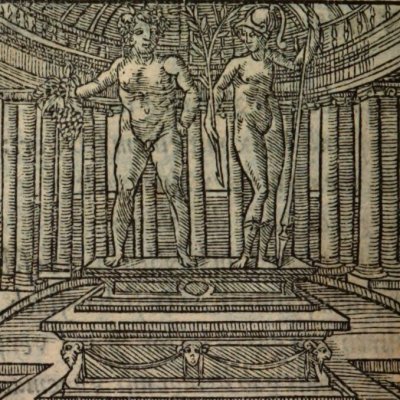 Augmenter la sagesse par le vin (Alciat, Emblematum Libellus, 1542, n°114)