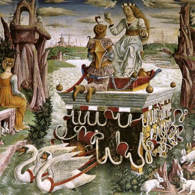Avril, le triomphe de Vénus (Ferrare, Palais Schifanoia) - Francesco del Cossa