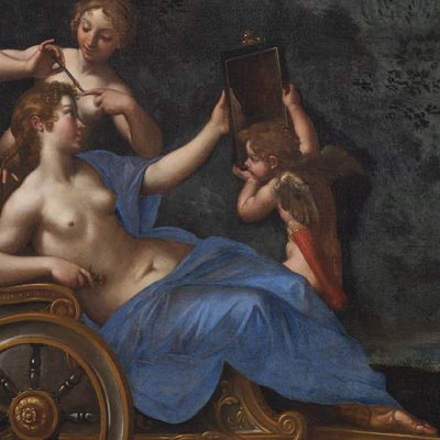 Le printemps, la toilette de Vénus (Les saisons, histoires de Vénus) - L’Albane