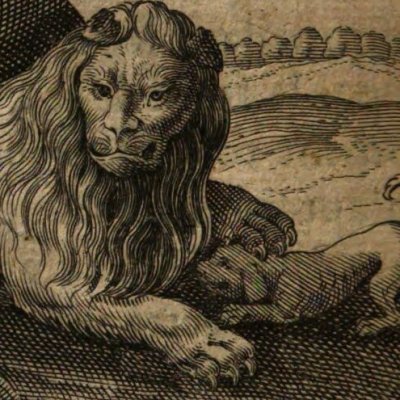 C’est par sa Clémence qu’un Prince se fait aimer / Le lion  (Baudoin, 1638) - Briot