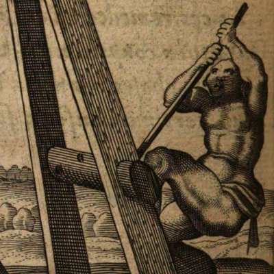 Réflexion plutôt que Force / La poulie (Baudoin, 1638) - Briot