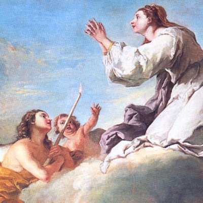 La France implore la protection de sainte Geneviève - J.-F. de Troy
