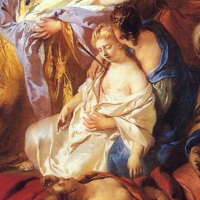 Apollon et Diane perçant de leurs flèches les enfants de Niobé - J.-F. de Troy
