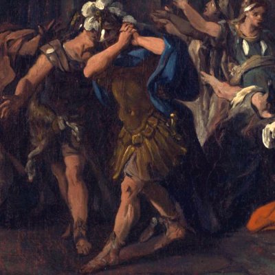 Créuse consumée par la robe empoisonnée (esquisse du Petit Palais) - J.-F. de Troy