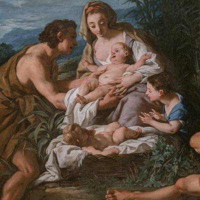 Faustulus confiant Romulus et Rémus à Larentia - Jean-François de Troy