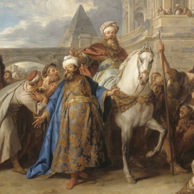 Le triomphe de Mardochée (carton du Louvre) - Jean-François de Troy