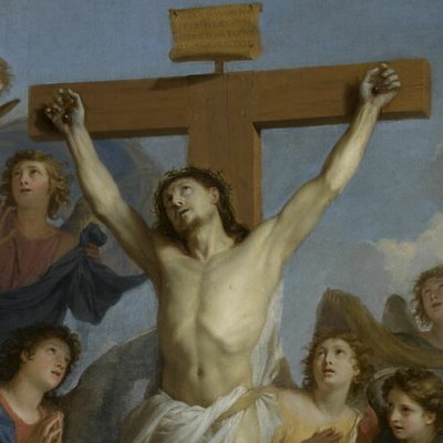 Le crucifix aux anges - Charles Le Brun