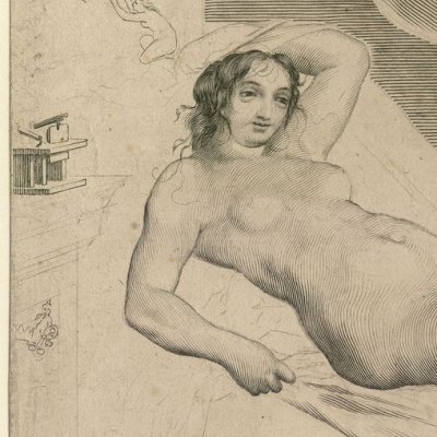 Femme à la souricière - Claude Mellan