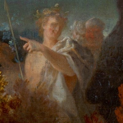 Marie-Anne de Châteauneuf, dite Mlle Duclos, jouant Ariane - Largillierre